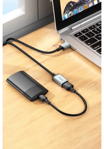 Hoco. Us10 50cm 5 Gbps Hız Tak Çalıştır Usb 3.0 To Usb 3.0 Uzatma Kablosu - Siyah
