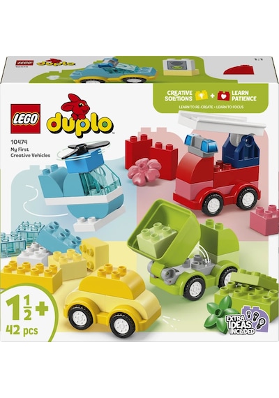 LEGO® DUPLO® İlk Yaratıcı Araçlar 10474 - 1.5 Yaş ve Üzeri Çocuklar için Figür İçeren Eğitici Oyuncak Yapım Seti (42 Parça)