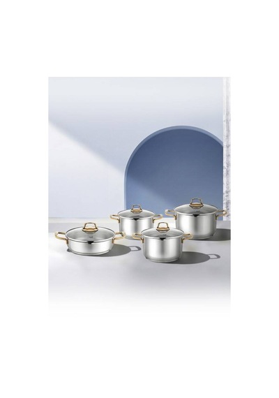 Hascevher Monna 8 Pcs Tencere Set 182024 Ten24 Karn Metalik