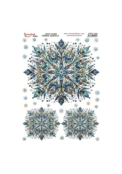 Pirinç Dekopaj Kağıdı 30x42cm Pty-179 Yılbaşı