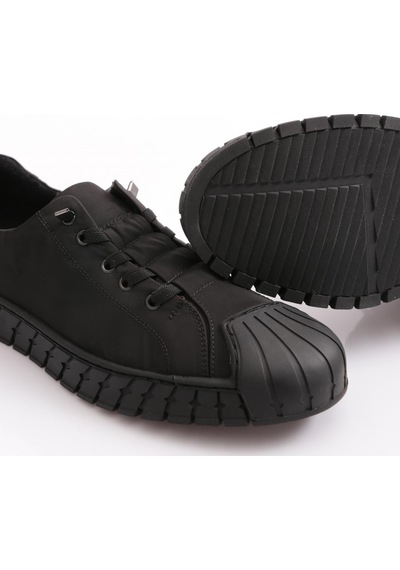 Dgn 9872 Erkek Sneakers Ayakkabi Siyah Tekstil