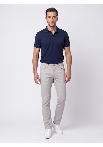Gri Regular Fit Erkek Chino Pantolon Taş