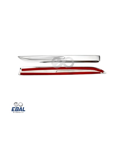 Ebal Otomotiv Renault Megane 4 Krom Yan Çamurluk 2 Parça 2016-2020 Model Arası Uyumlu P.Çelik