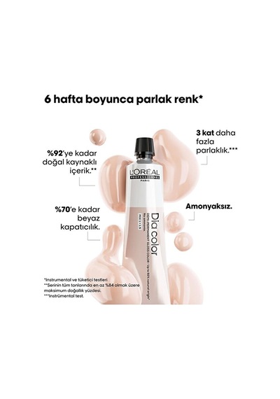 Dia Light Amonyaksız Parlak Saç Boyası 60ml 7.11 - Kumral Yoğun K