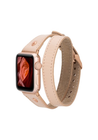 Apple Uyumlu Watch Deri Kordon 42-44-45mm Slim Dt Rt Nu1