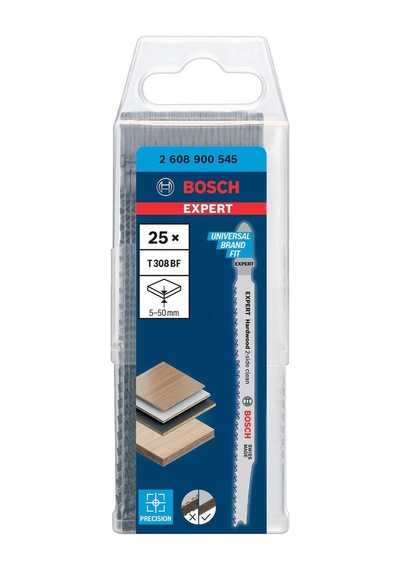 Bosch Expert T 308 Bf 25'li Laminant Dekupaj Bıçağı 2608900545