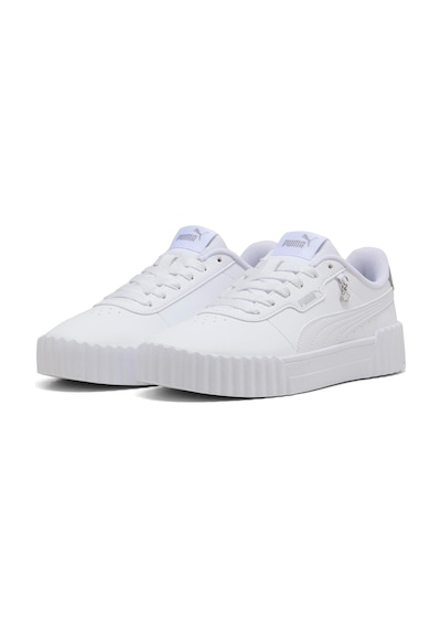 Puma Carina 3.0 Charm Jr Beyaz Unisex Sneaker Beyaz-gumus