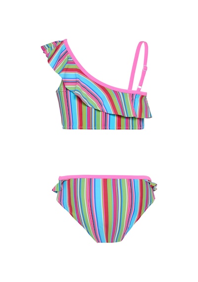 Toosalty Kız Çocuk Çok Renkli Mavi Çizgili Pembe Biyeli Bikini Takımı 25sg003st Çok Renkli Toosalty Kız Çocuk Çok Renkli Mavi Çizgili Pembe Biyeli Bikini Takımı 25sg003st Çok Renkli