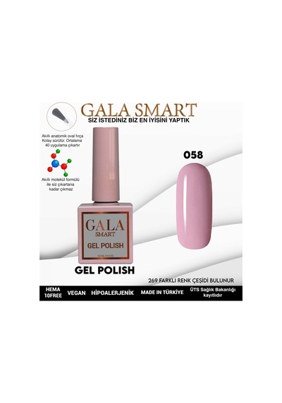 Gala Smart Classic Kalıcı Oje 10 Mle No:058