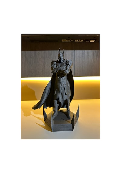 Sauron Heykeli- Siyah Sauron Figürü & Heykel-yüzüklerin Efendisi 25 Cm