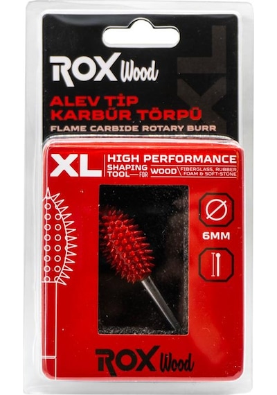 Rox Wood 0287 Karbür Alev Tip Ahşap Şekillendirme Törpü