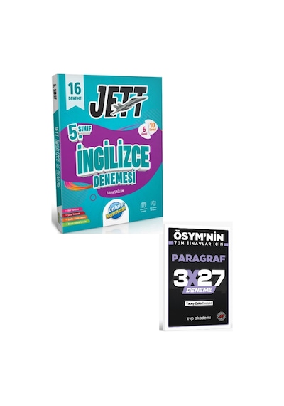 Ünlüler Karması 2027 5. Sınıf İngilizce Jett 16 Lı Branş Deneme+ Evp Akademi Paragraf