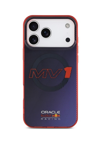 Apple Uyumlu iPhone 17 Pro Max Kılıf Redbull Lisanslı M-safeli Çift Katmanlı Çizgi Desen Sert Pc Mv Kapak Laciver Lacivert