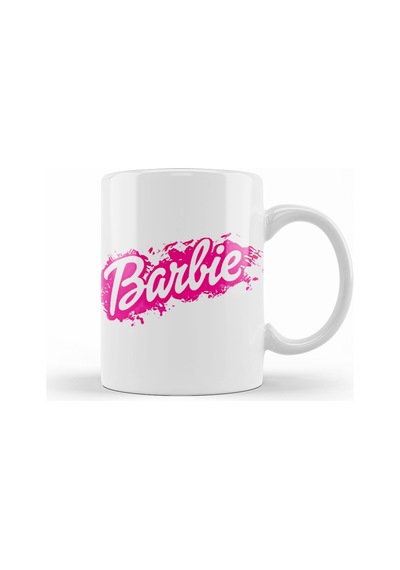 Barbie Logo Kupa Bardak Porselen No27980 Karışık
