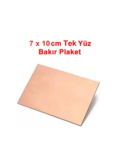 7x10cm Tek Yüz Bakır Plaket Pcb Elektronik Baskı Devre Prototip Test