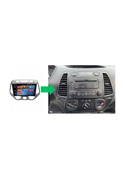 Hyundai İ20 Manuel Klima 9"inch Android 14 Multimedya Sistemi 4-64 Navimex 2008-2012 Diğer