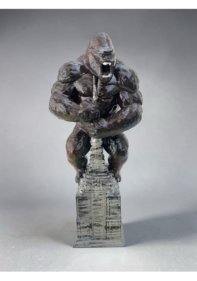 King Kong Koleksiyonluk Figür Heykel Empire State Dekoratif Biblo 15 Cm