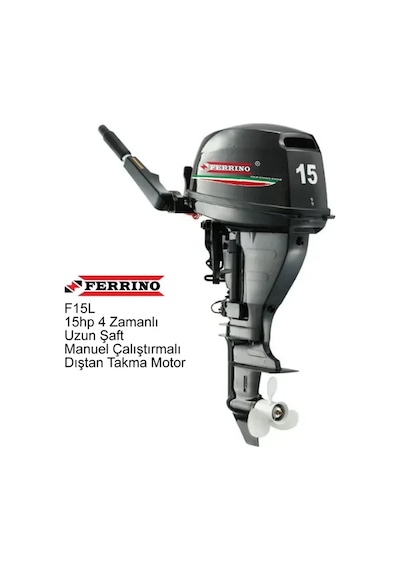 Ferrino 15 Hp 4t Dıştan Takma Motor Model:f15bwl-r Uzun Şaft Manuel