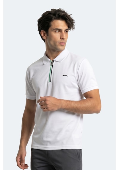 Slazenger Kenshın Erkek Polo Yaka Beyaz Tişört