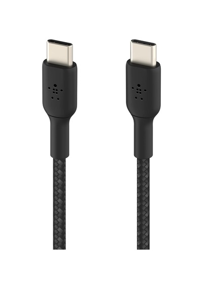 Boostcharge 0.5ft Braided Usb-c To Usb-c Cable For İphone 16, İphone 16 Pro, İphone 16 Pro Max, İphone 16 Plus, İphone 15, Galaxy S24, S23, Note10, Pixel 9, Pixel 8, İpad Pro & More - Black