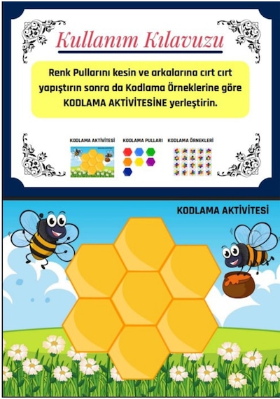 Okul Öncesi Ve Birinci Sınıflar İçin Kodlamalı Sayma Yaz-sil Kita