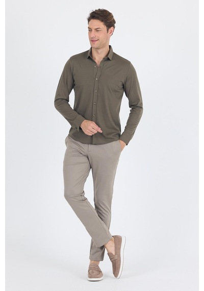 İmza Koyu Haki Uzun Kol Düz Örme Polo Yaka Cepsiz Esnek Classic Slim Fit Gömlek 1004250153 720 Koyu Haki İmza Koyu Haki Uzun Kol Düz Örme Polo Yaka Cepsiz Esnek Classic Slim Fit Gömlek 1004250153 720 Koyu Haki