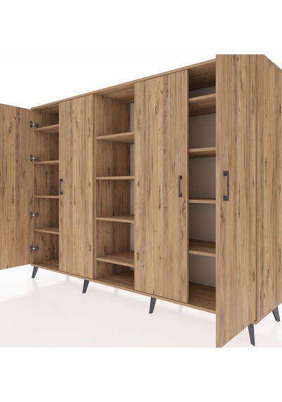 Hyperion Dolap 12 Raflı 4 Kapaklı 220x44x163 Çam-çam Atlas Çam - Atlas Çam Hyperion Dolap 12 Raflı 4 Kapaklı 220x44x163 Çam-çam Atlas Çam - Atlas Çam