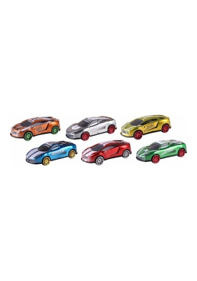 Toysan 20 Li Speed Racer Diecast Metal Araba Toy-35 Renkli