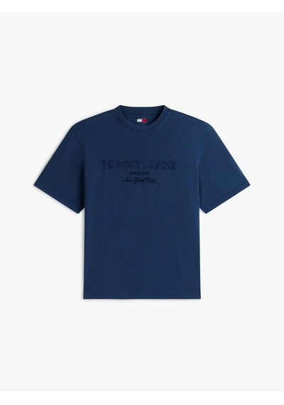 Tommy Hilfiger Tjm 90s New Classıcs Ss Tee Erkek Mavi T-shirt - Dm0dm22545