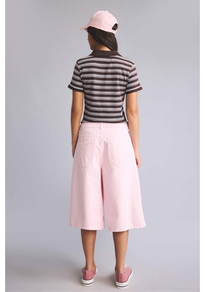 Defacto Açık Pembe Bermuda Jean Şort I0204ax26hspn648 Pembe-pn648