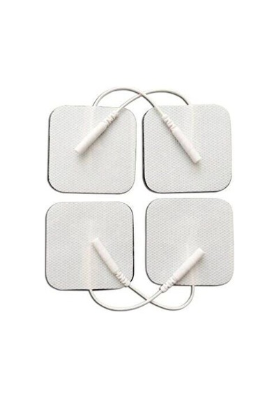 8 Adet Kablolu/soketli Tens Pedi Elektrodu -5x5cm Kare