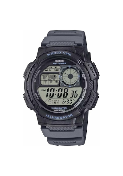 Casio Ae-1000w-8avdf Quartz Silikon Gri 45 Mm Erkek Kol Saati Gri