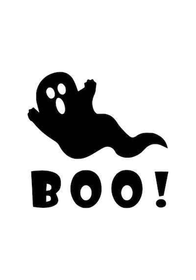 Boo Uçan Hayalet Sticker Oto Motor Laptop Duvar Folyo Sticker 25x25 Cm