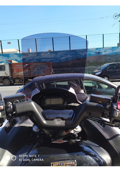 2012 - 2020 Honda Integra Nc700D Nc750D Uzun Ön Cam Koyu Füme Zeus 61CM 4 MM