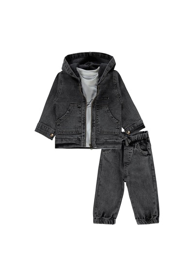 Concept Kids Concept Ceketli 3 Lü 6-18 Ay Takım - Siyah