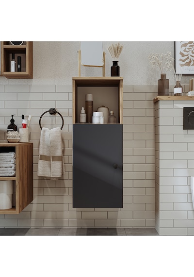 Banyo Dolabı Mat Mdf 90 X 35 Cm Banyo Boy Dolap Atlantik Antrasit Atlantik Çam - Antrasit Banyo Dolabı Mat Mdf 90 X 35 Cm Banyo Boy Dolap Atlantik Antrasit Atlantik Çam - Antrasit