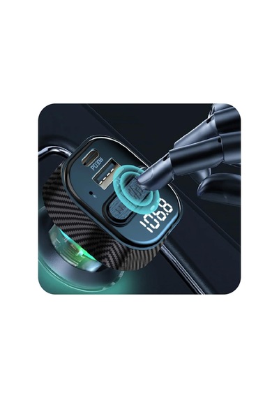 Tr Fm Transmitter Bluetooth Araç Kiti Usb İle Hızlı Şarj, 029gnxy66