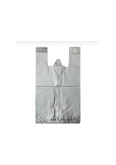 Beyaz Poşet Büyük Boy 1 Kg Market Manav Poşeti Hışır Atlet Poşet
