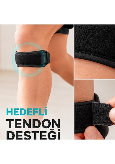 Ayarlanabilir Tendon Destek Bandı Diz Altı Spor Koşu Yürüyüş Bandı