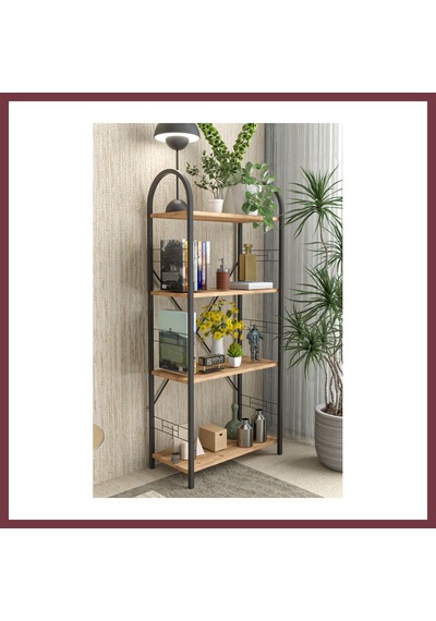 Storeşahin Metal Kitaplık Kahverengi 150 Cm Shn0720 Storeşahin Metal Kitaplık Kahverengi 150 Cm Shn0720