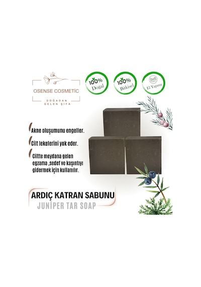 Osense Cosmetic El Yapımı Ardıç Katranı Sabunu 150 G