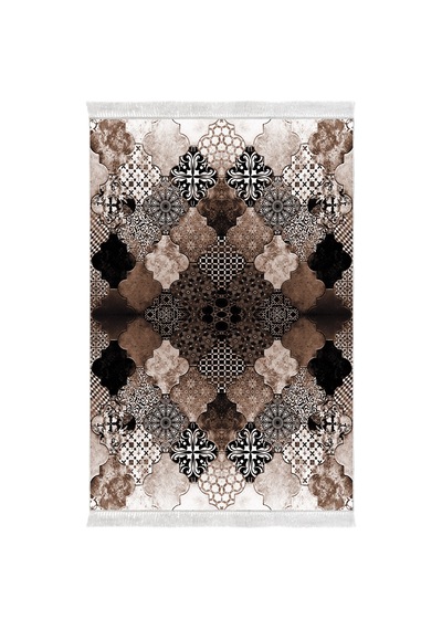 Eko Trend Djt Yıkanabilir Kaymaz Taban 3 Lü Yatak Odası Takımı Mu120 Patchwork Kahve