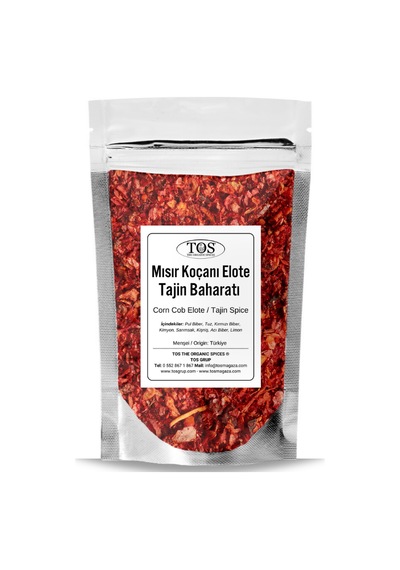 Tos The Organic Spices Mısır Koçanı Elote Tajin Baharatı 500 G