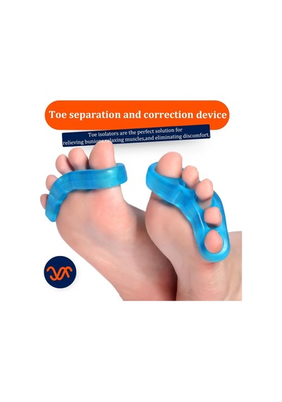 Ayak 5 Parmak Ayırıcı Şekil Düzeltici Aparat Deluxe Pampered Toes Silikon 5 Parmak Ayraç