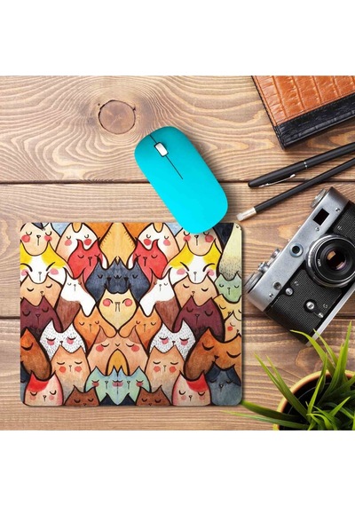 Sevimli Kediler Baskılı Mousepad Mouse Pad