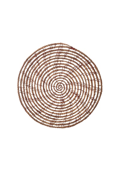 Mudo Home Palm Rıva Yuvarlak Amerikan Servisi 35cm Kahverengi