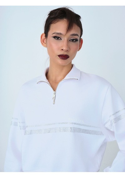 LOFT Oversize Kadın Sweatshirt Lf2037231 Q1.v1 Beyaz