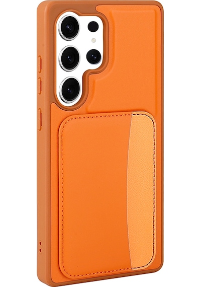 Galaxy Uyumlu S25 Ultra Kılıf Kartlıklı Zore X-kart Silikon Kapak - Siyah Siyah
