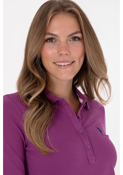 U.S. Polo Assn. Kadın Menekşe Basic Polo Yaka Sweatshırt 50307755-VR037