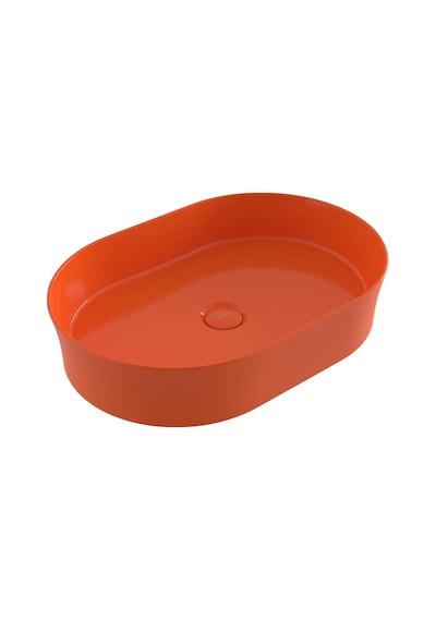 Bocchi Sottile Slim Line 1521-012-0125 Tezgah Üstü Lavabo Parlak Turuncu 55 CM 1466841